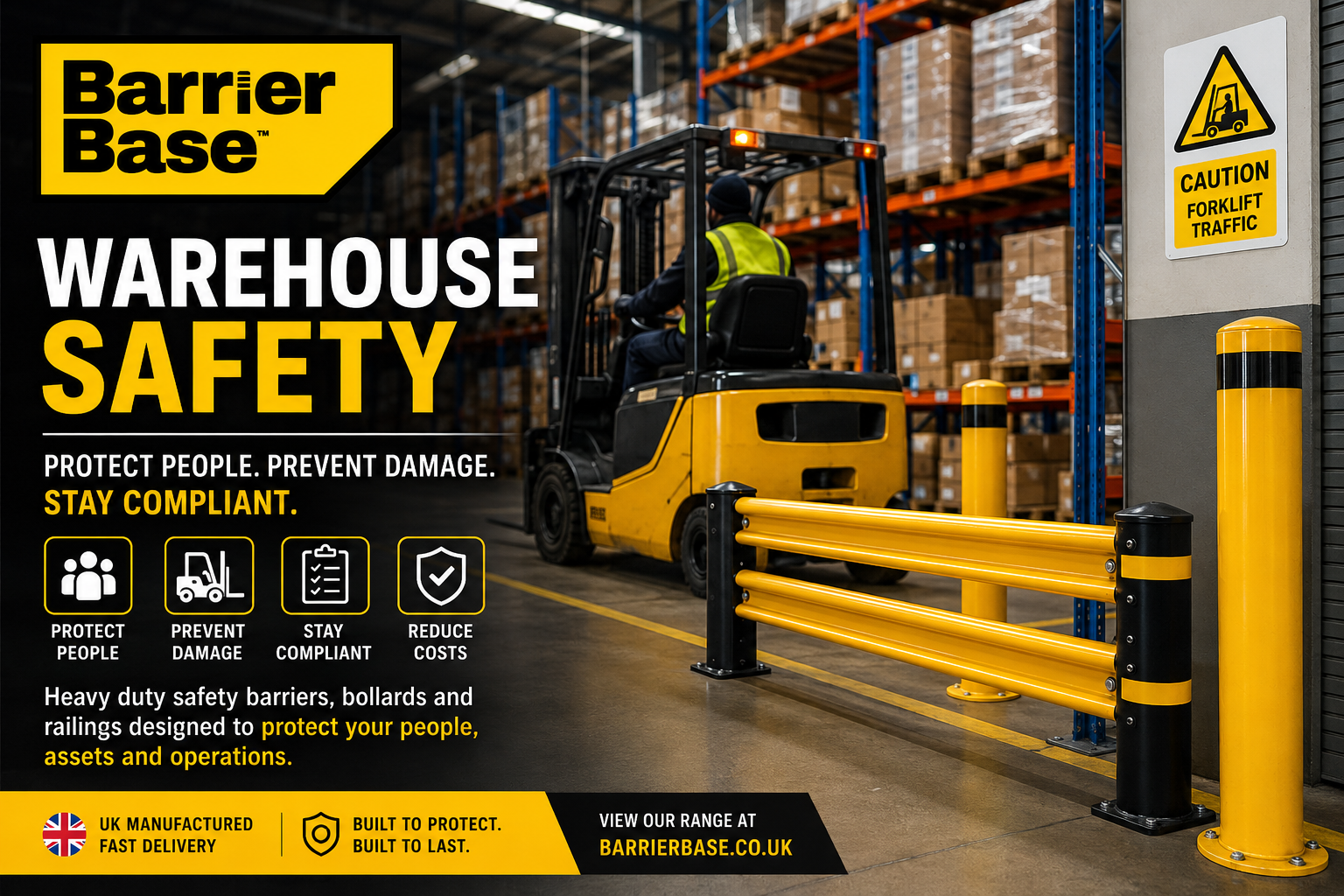 Warehouse Safety Compliance: How the Right Barriers Can Prevent Accidents and Protect Your Business