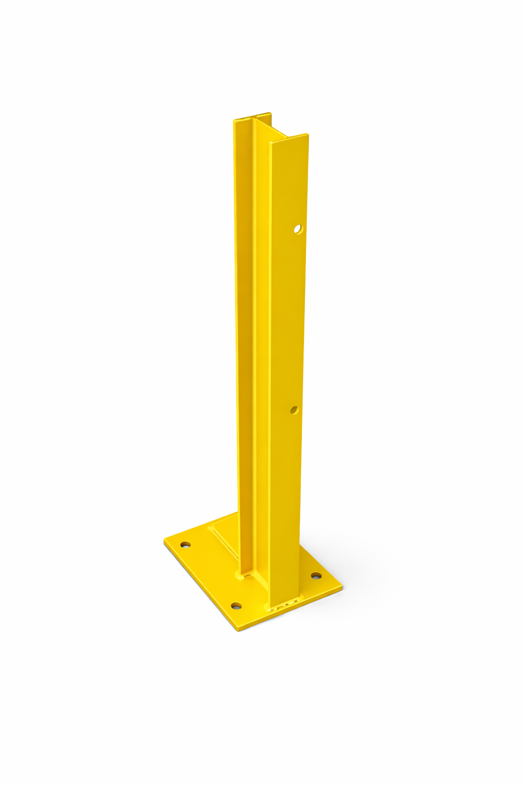 760mm Heavy Duty Bolt Down RSJ Post Double Row - Galvanised Steel or Yellow