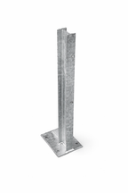 760mm Heavy Duty Bolt Down RSJ Post Double Row - Galvanised Steel or Yellow