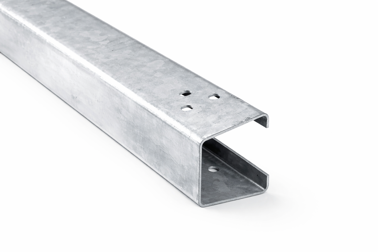 2400mm (OBB) Open Box Beam – Crash Barrier - Galvanised Steel