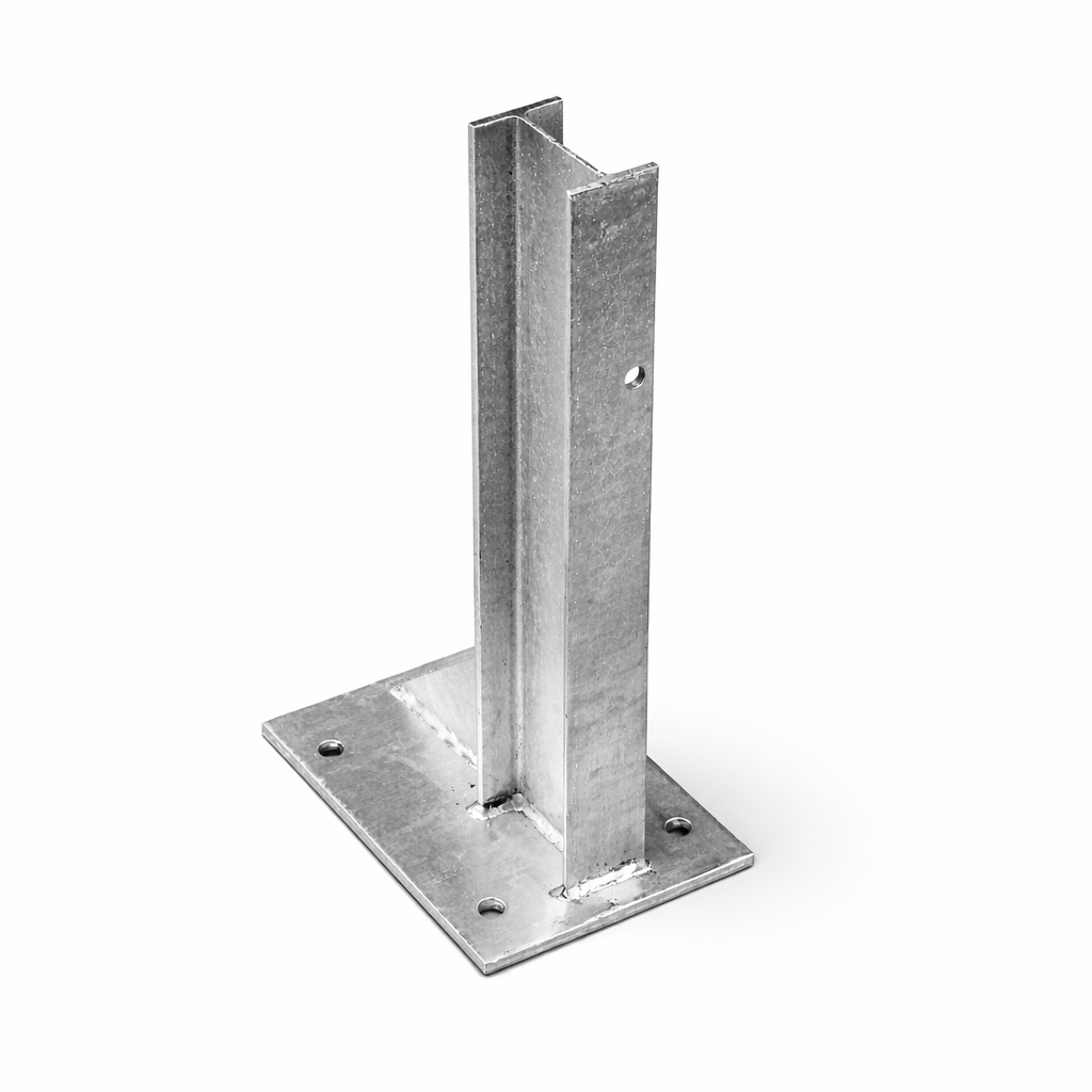 760mm Bolt-Down (150mm x 75mm Post) - Galvanised Steel