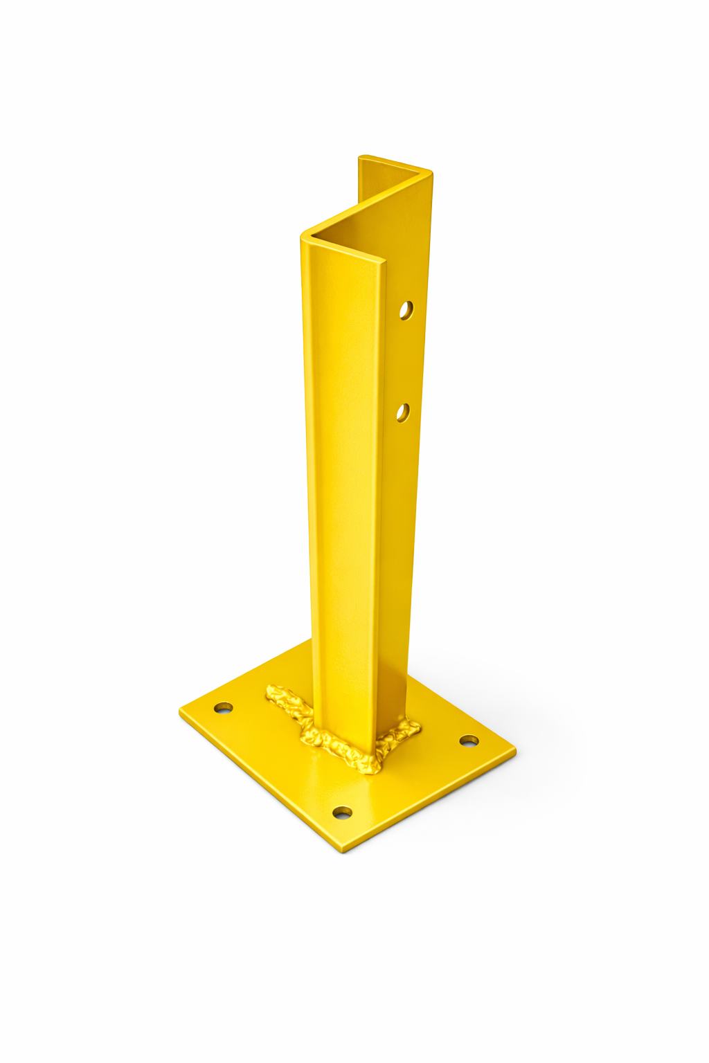 760mm Bolt Down 'Z' Post Double Row - Galvanised Steel or Yellow