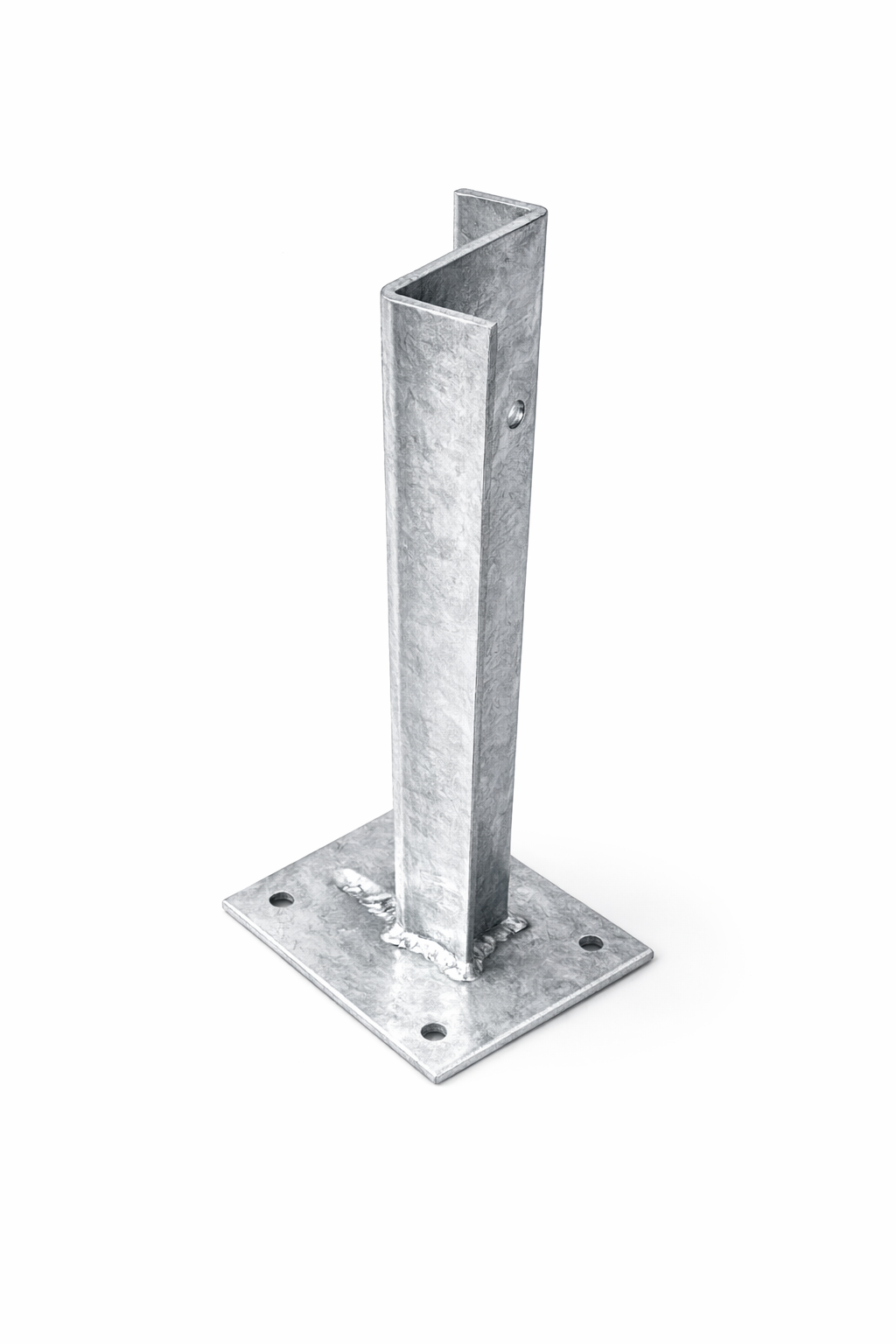 610mm Bolt Down 'Z' Post - Galvanised Steel or Yellow