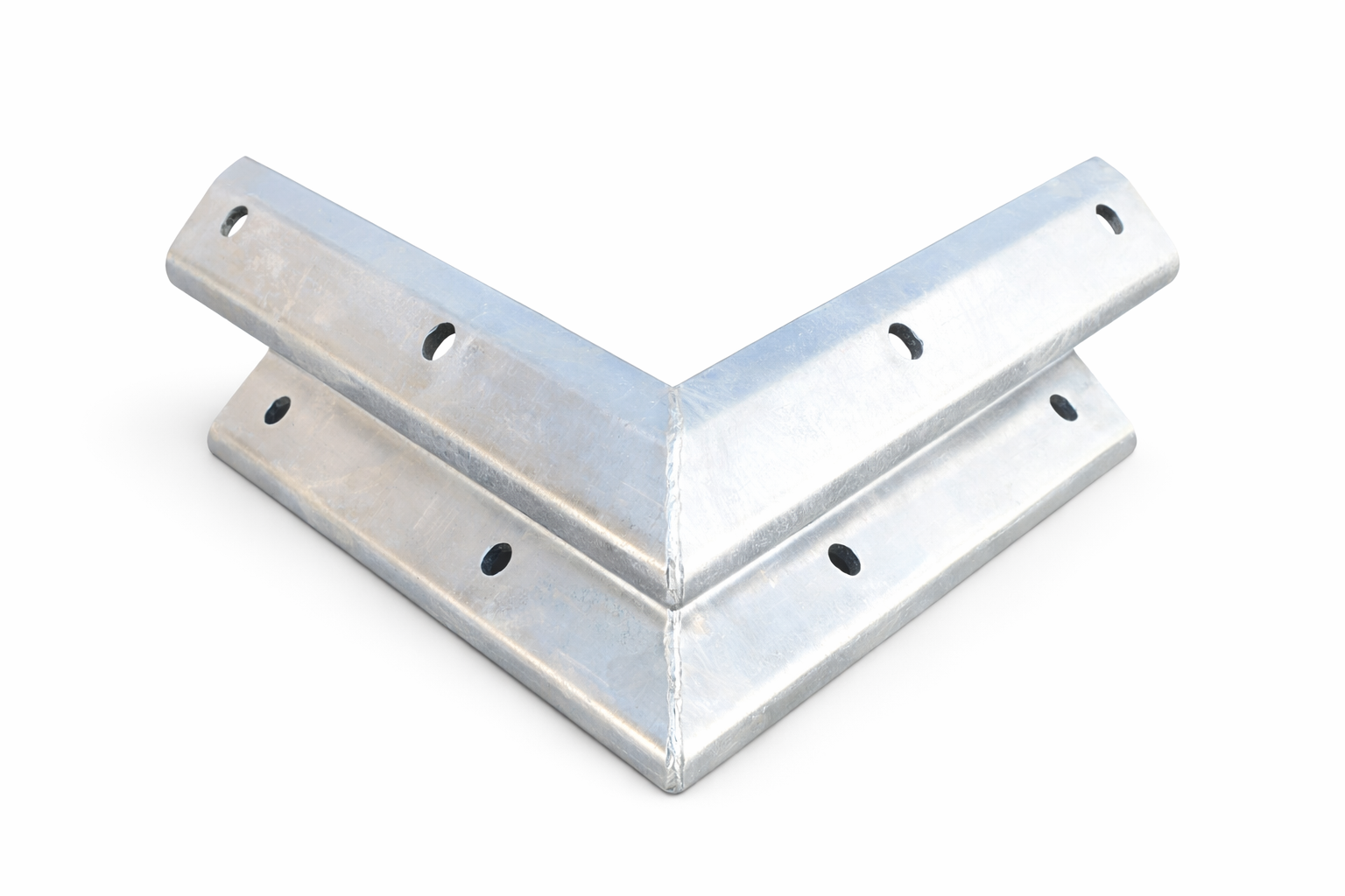Armco External 90 Degree Corner Section - Galvanised / Yellow