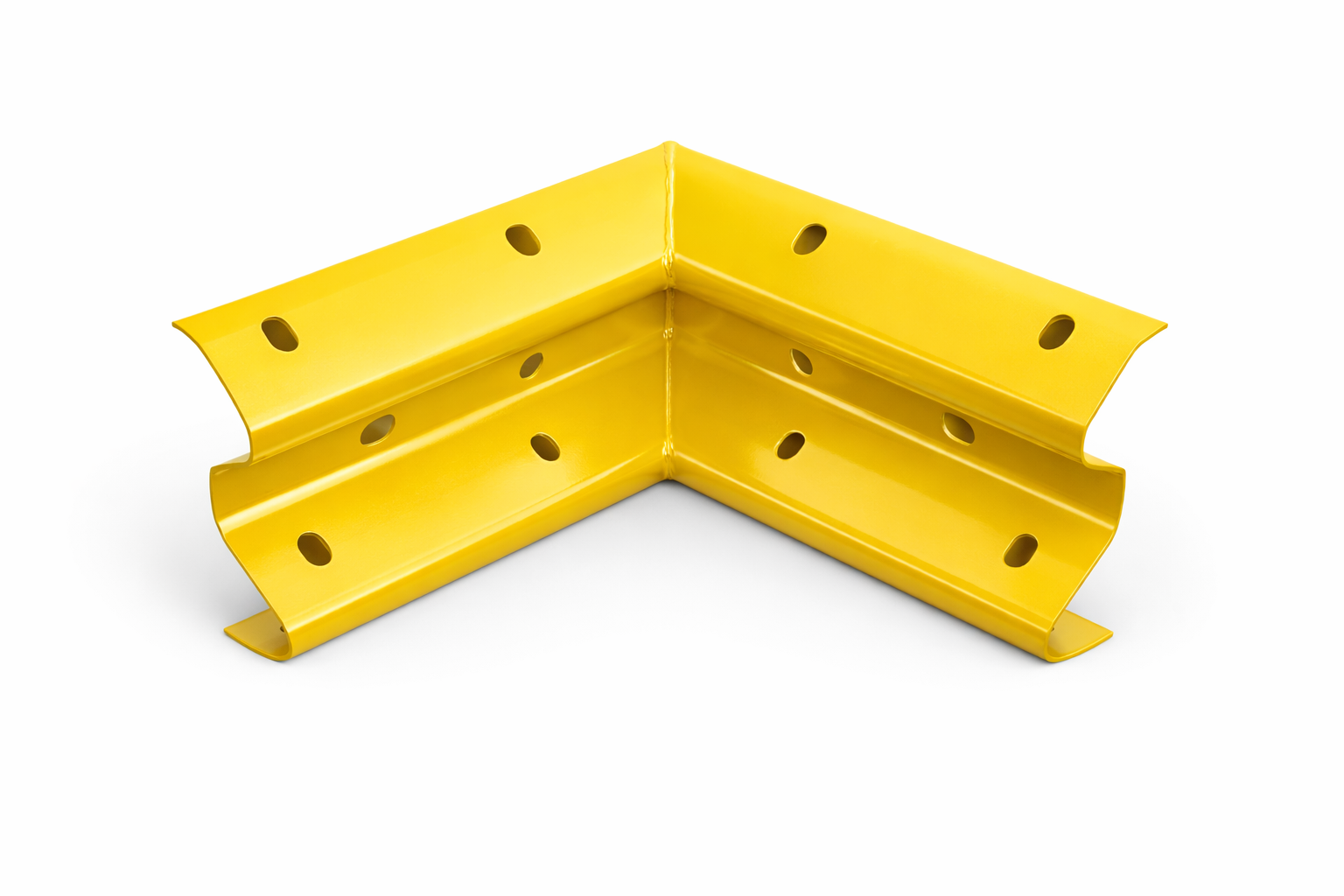 Armco Internal 90 Degree Corner Section - Galvanised / Yellow