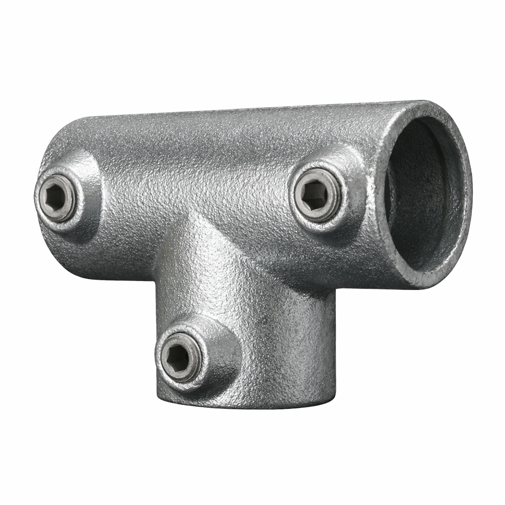 Long 'T' Key Clamp To Suit 48.3mm Tube - Galvanised Steel