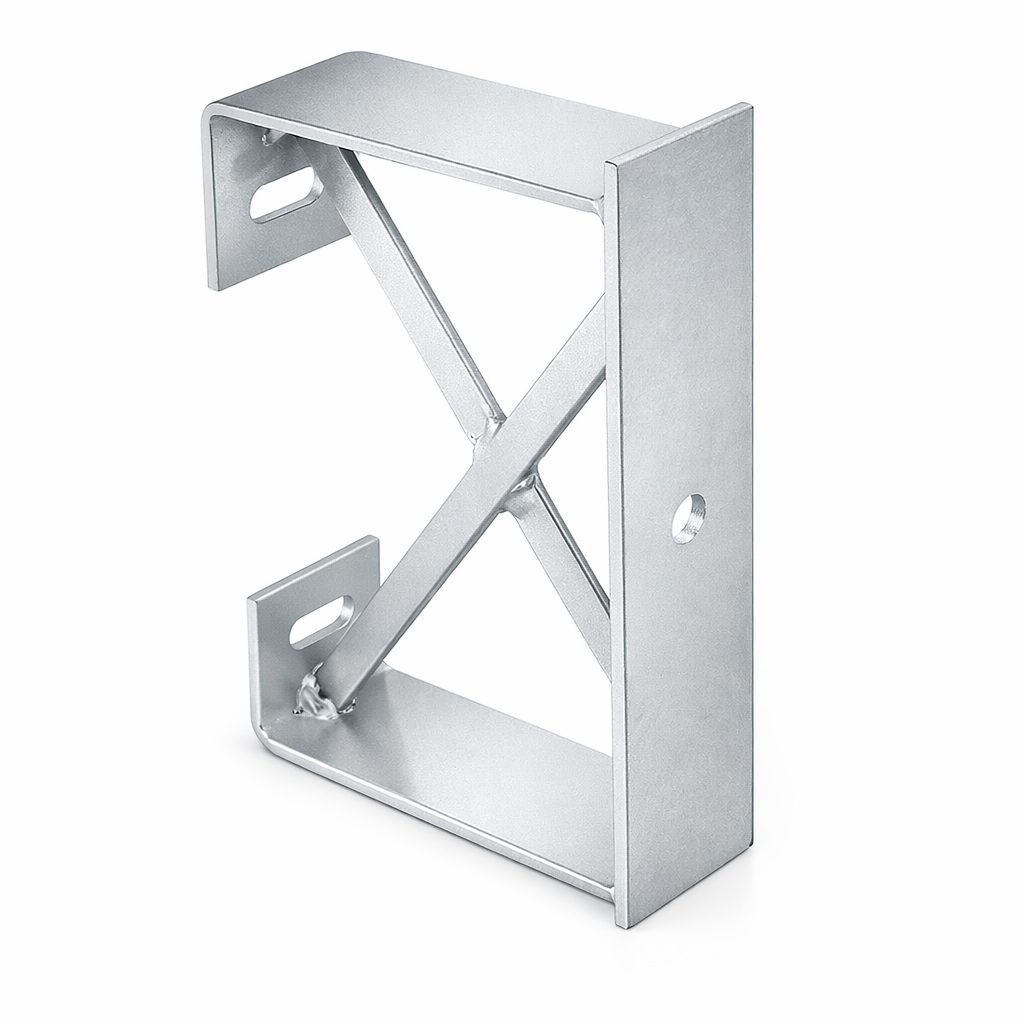 Offset Wall Mount Armco Barrier Bracket - Galvanised Steel