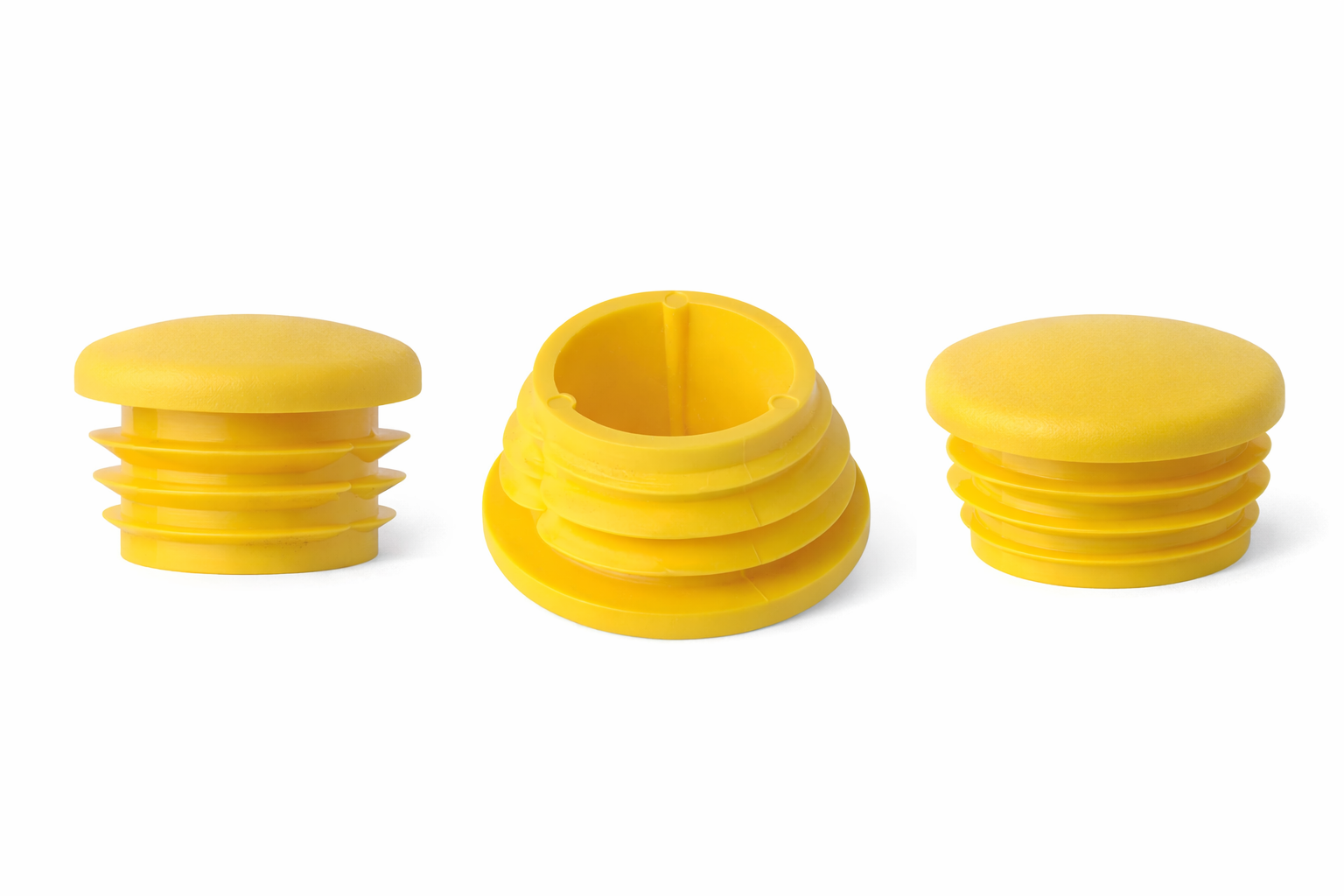 Plastic Cap To Suit 48.3mm Outside Diameter Tube - Yellow